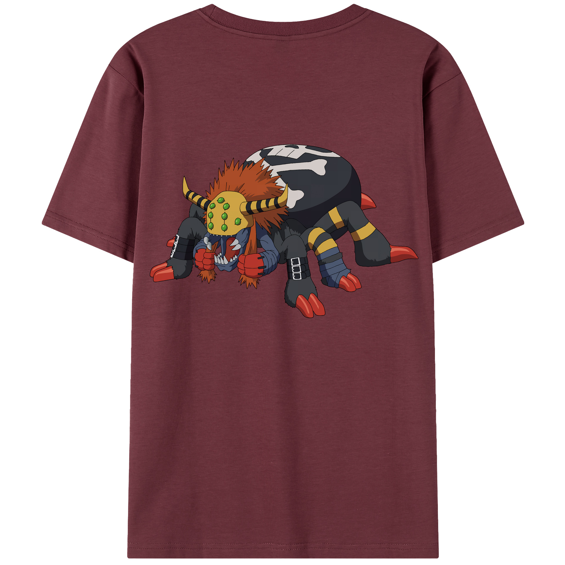 （画像用） Digimon デジタルモンスター/デジモン 綿100％半袖Tシャツ（背面プリント）